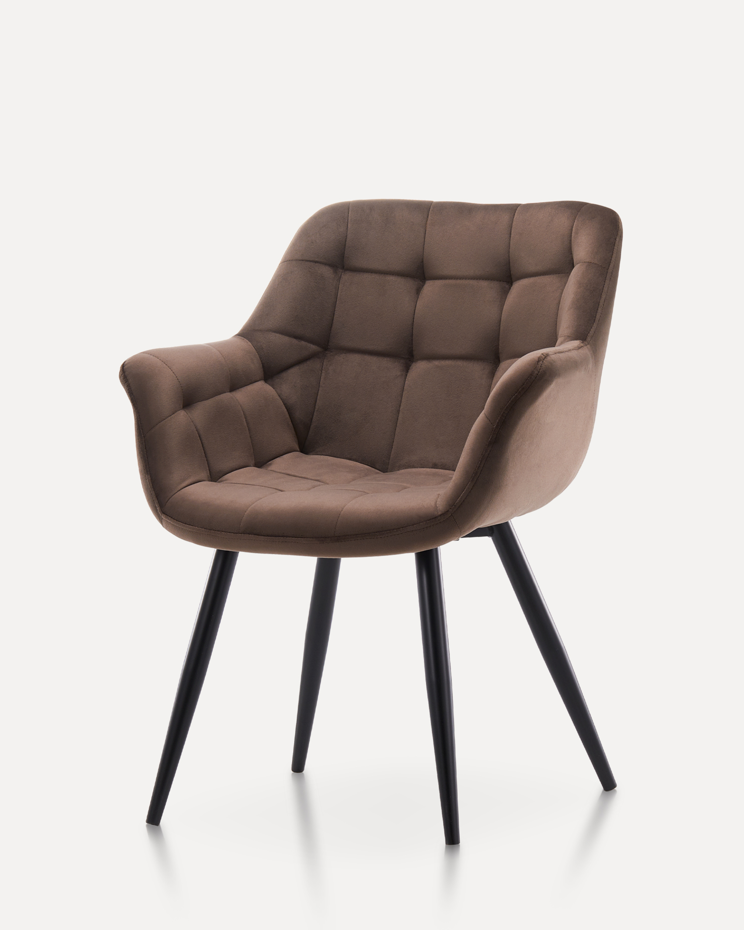 Brun sammet matstol Brun sammet matstol