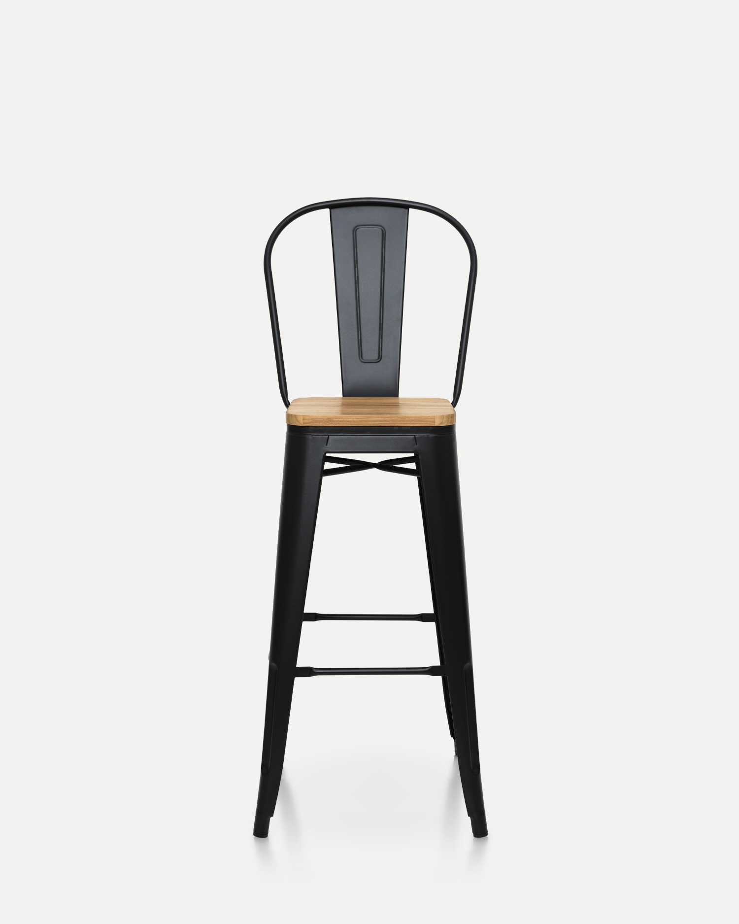 Retro svarta matgesignstolar Retro svarta matgesignstolar